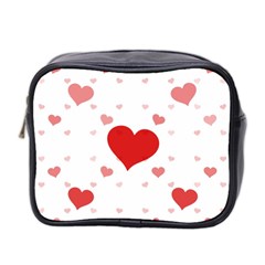 Centered Heart Mini Toiletries Bag 2-side by TRENDYcouture