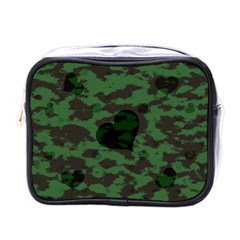 Green Camo Hearts Mini Toiletries Bags by TRENDYcouture