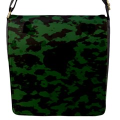 Green Camo Hearts Flap Messenger Bag (s) by TRENDYcouture