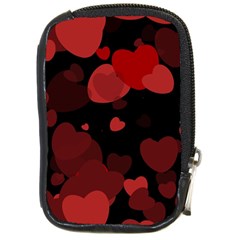 Red Hearts Compact Camera Cases by TRENDYcouture