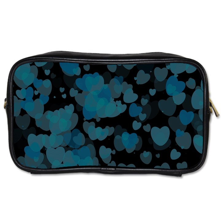 Turquoise Hearts Toiletries Bags