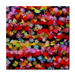 Colorful Brush Strokes                                             			tile Coaster