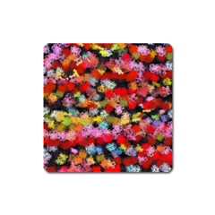 Colorful Brush Strokes                                             			magnet (square) by LalyLauraFLM