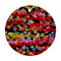 Colorful Brush Strokes                                             			ornament (round) by LalyLauraFLM