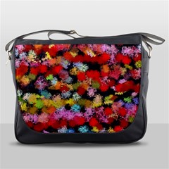 Colorful Brush Strokes                                             			messenger Bag by LalyLauraFLM