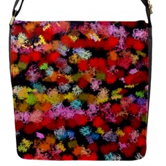 Colorful Brush Strokes                                             			flap Closure Messenger Bag (s) by LalyLauraFLM