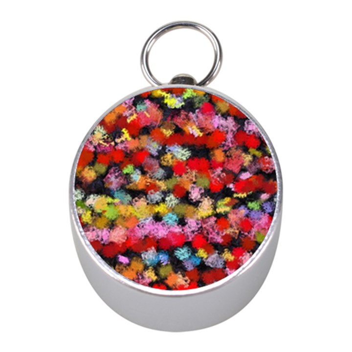 Colorful brush strokes                                             			Silver Compass (Mini)