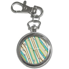 Bent Stripes                                               			key Chain Watch by LalyLauraFLM