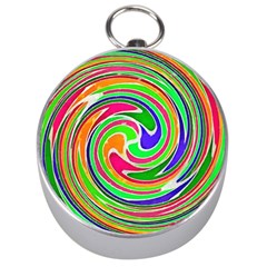 Colorful Whirlpool Watercolors                                                Silver Compass by LalyLauraFLM