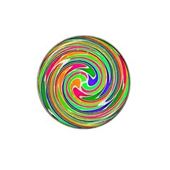 Colorful Whirlpool Watercolors                                                			hat Clip Ball Marker by LalyLauraFLM