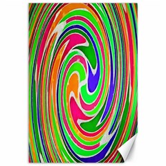 Colorful Whirlpool Watercolors                                                			canvas 12  X 18  by LalyLauraFLM