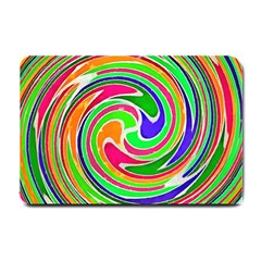 Colorful Whirlpool Watercolors                                                			small Doormat by LalyLauraFLM