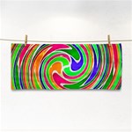 Colorful whirlpool watercolors                                                			Hand Towel Front