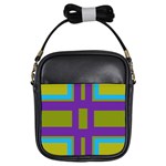 Angles and shapes                                                 			Girls Sling Bag Front