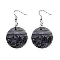 Ecuador Landscape Scene At Andes Range Mini Button Earrings by dflcprints