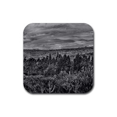 Ecuador Landscape Scene At Andes Range Rubber Coaster (square)  by dflcprints