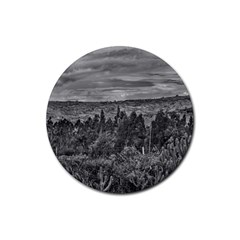 Ecuador Landscape Scene At Andes Range Rubber Coaster (round)  by dflcprints