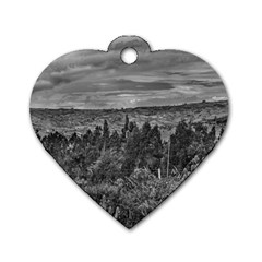 Ecuador Landscape Scene At Andes Range Dog Tag Heart (one Side) by dflcprints