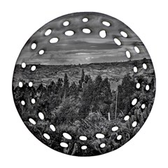 Ecuador Landscape Scene At Andes Range Ornament (round Filigree)  by dflcprints