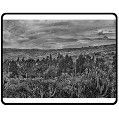 Ecuador Landscape Scene At Andes Range Double Sided Fleece Blanket (medium)  by dflcprints