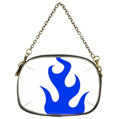 Blue Flames Chain Purses (one Side)  by TRENDYcouture