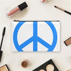 Blue Peace Cosmetic Bag (medium)  by TRENDYcouture