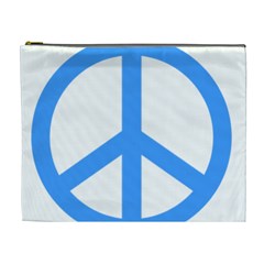 Blue Peace Cosmetic Bag (xl) by TRENDYcouture