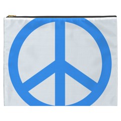 Blue Peace Cosmetic Bag (xxxl)  by TRENDYcouture