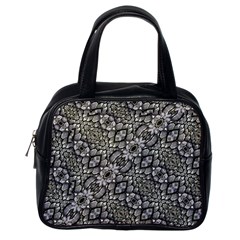 Silver Oriental Ornate  Classic Handbags (one Side) by dflcprints