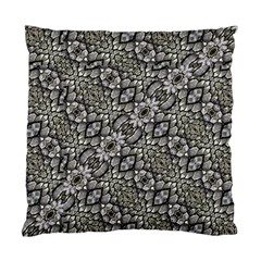 Silver Oriental Ornate  Standard Cushion Case (one Side) by dflcprints