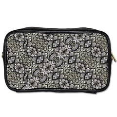 Silver Oriental Ornate  Toiletries Bags by dflcprints