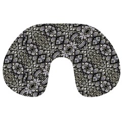 Silver Oriental Ornate  Travel Neck Pillows