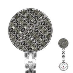 Silver Oriental Ornate  Stainless Steel Nurses Watch by dflcprints