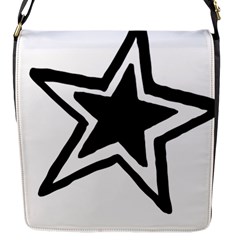 Double Star Flap Messenger Bag (s) by TRENDYcouture