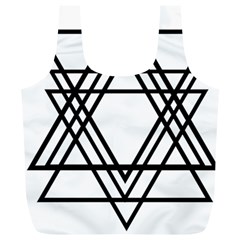 Triangles Full Print Recycle Bags (l)  by TRENDYcouture