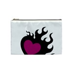 Heartflame Cosmetic Bag (Medium)  Front