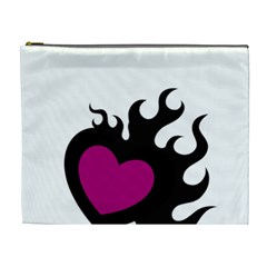 Heartflame Cosmetic Bag (xl) by TRENDYcouture