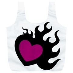 Heartflame Full Print Recycle Bags (l) 