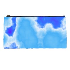 Powder Blue And Indigo Sky Pillow Pencil Cases by TRENDYcouture