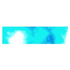 Turquoise Sky  Satin Scarf (oblong)