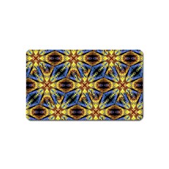 Vibrant Medieval Check Magnet (name Card) by dflcprints