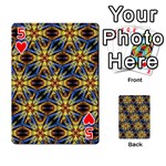 Vibrant Medieval Check Playing Cards 54 Designs  Front - Heart5