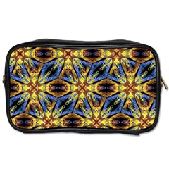 Vibrant Medieval Check Toiletries Bags 2-side by dflcprints