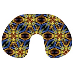 Vibrant Medieval Check Travel Neck Pillows