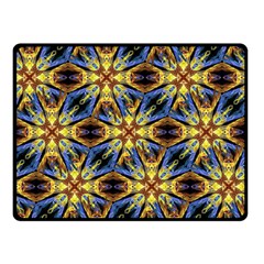 Vibrant Medieval Check Double Sided Fleece Blanket (small) 