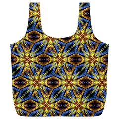 Vibrant Medieval Check Full Print Recycle Bags (l)  by dflcprints