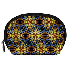 Vibrant Medieval Check Accessory Pouches (large)  by dflcprints