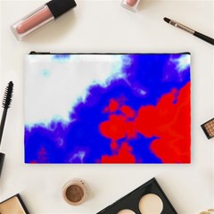 Red White And Blue Sky Cosmetic Bag (large)  by TRENDYcouture