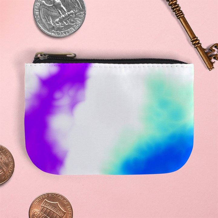 Pink White And Blue Sky Mini Coin Purses