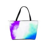 Pink White And Blue Sky Shoulder Handbags Back